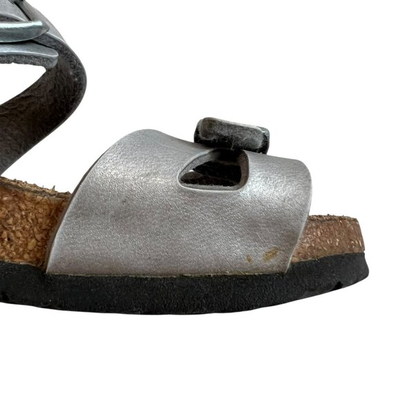 Birkenstock Rio kids sandals Electric Metallic Silver birko flor EU 28 kids 10 - Picture 10 of 13